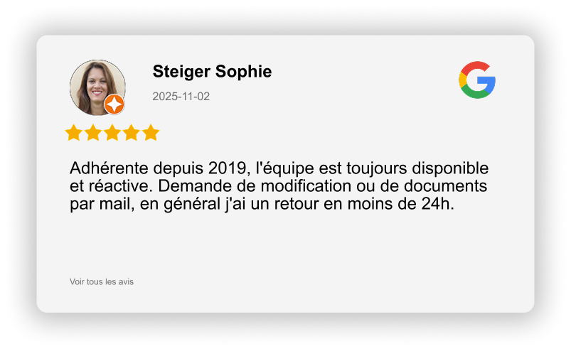 Avis Google cinq étoiles sur Abela assurances d'un client satisfait