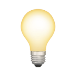 emoji d'une ampoule